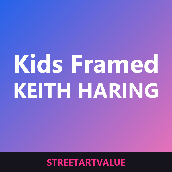 Framed Haring art for kids' rooms Framed Haring art for kids' rooms: street art books and supplies on Amazon