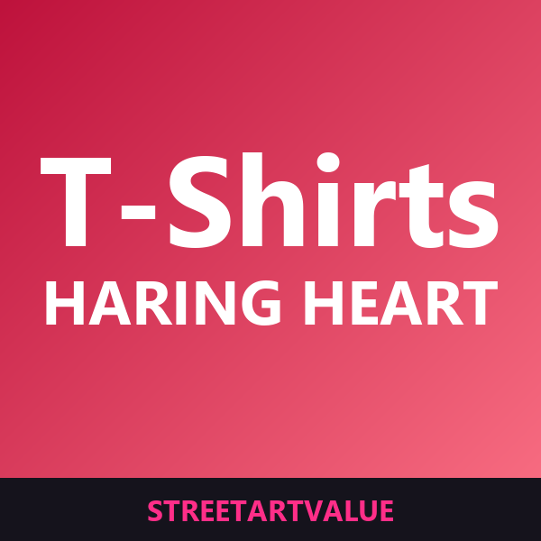 Keith Haring heart T-shirts on Amazon