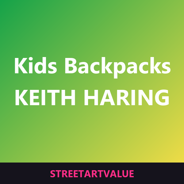 Keith Haring backpacks for kids on Amazon