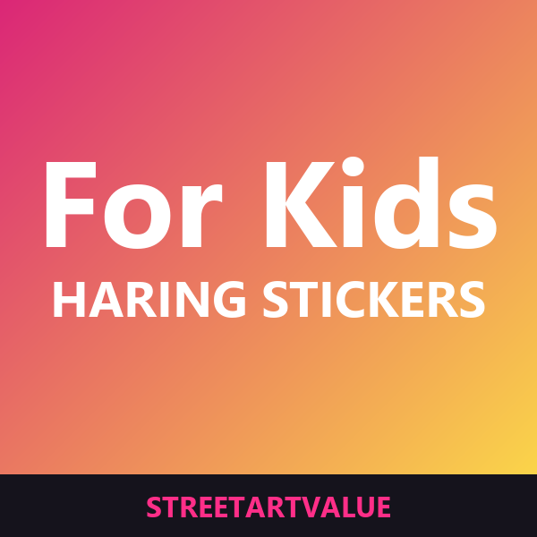 Keith Haring stickers for kids on Amazon