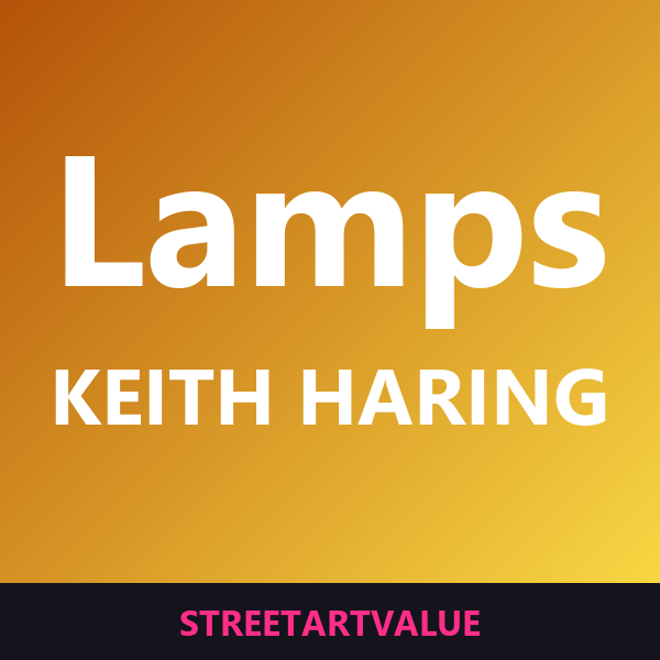 Keith Haring lamps on Amazon