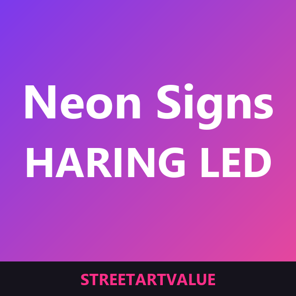 Keith Haring LED neon signs on Amazon