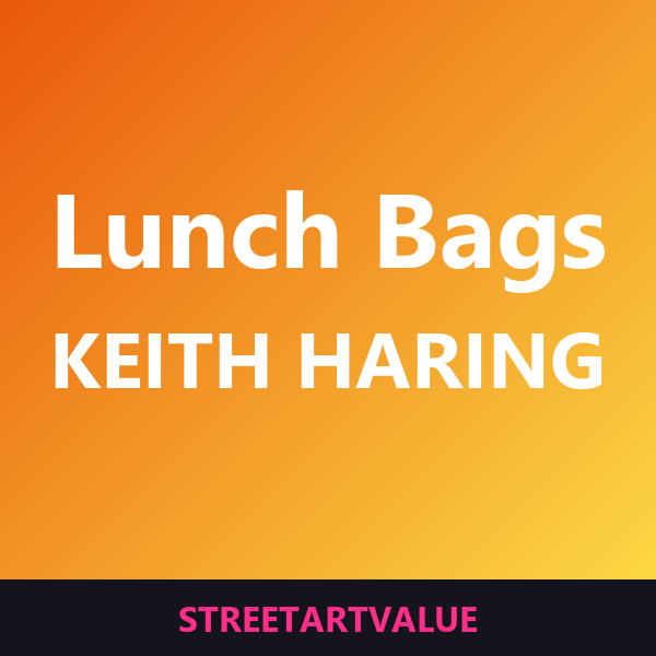Keith Haring lunch bags on Amazon