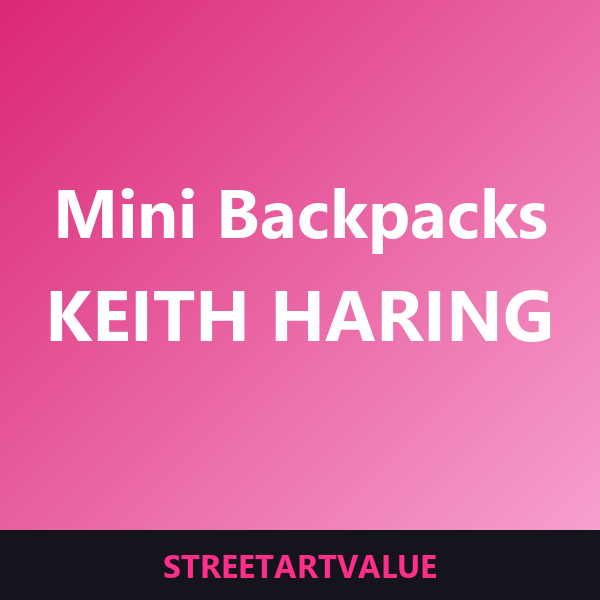 Keith Haring mini backpacks on Amazon