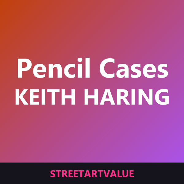 Keith Haring pencil cases on Amazon