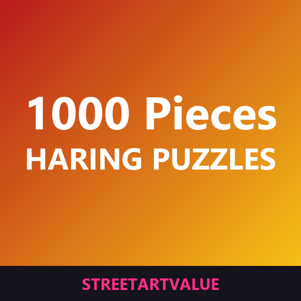 1000-piece Haring puzzles on Amazon