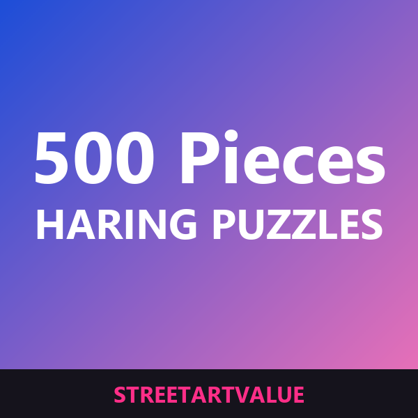 500-piece Haring puzzles on Amazon