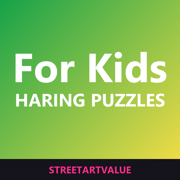 Haring puzzles for kids on Amazon