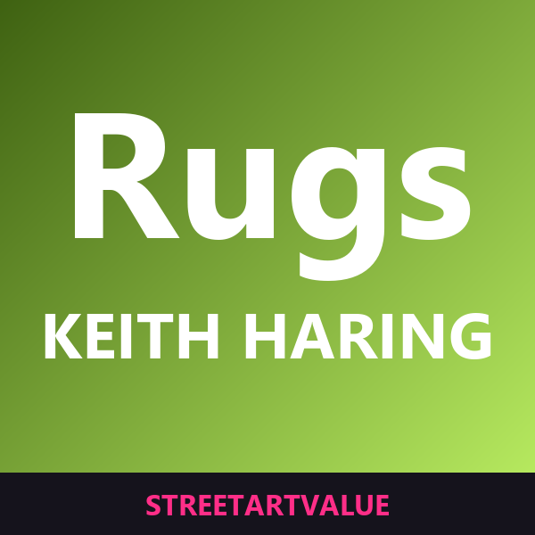 Keith Haring rugs on Amazon