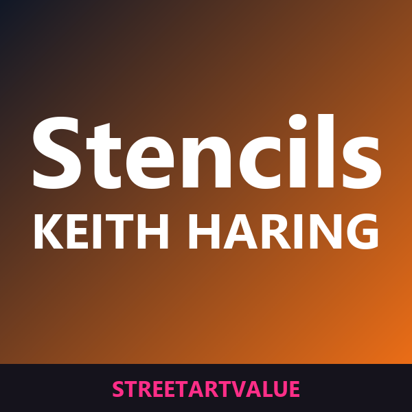 Haring-style stencils: street art books and supplies on Amazon