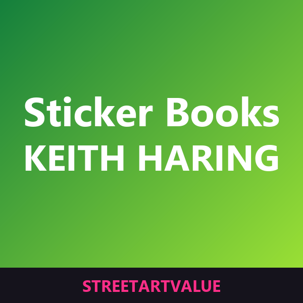 Keith Haring sticker books on Amazon