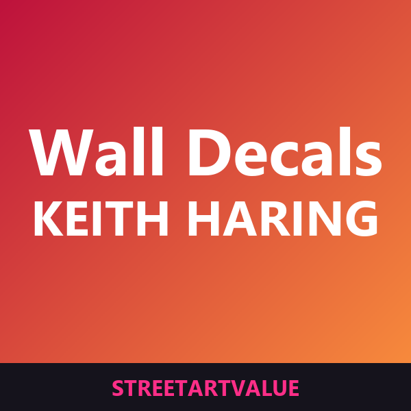 Keith Haring wall decals on Amazon