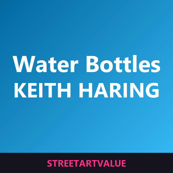 Keith Haring water bottles on Amazon