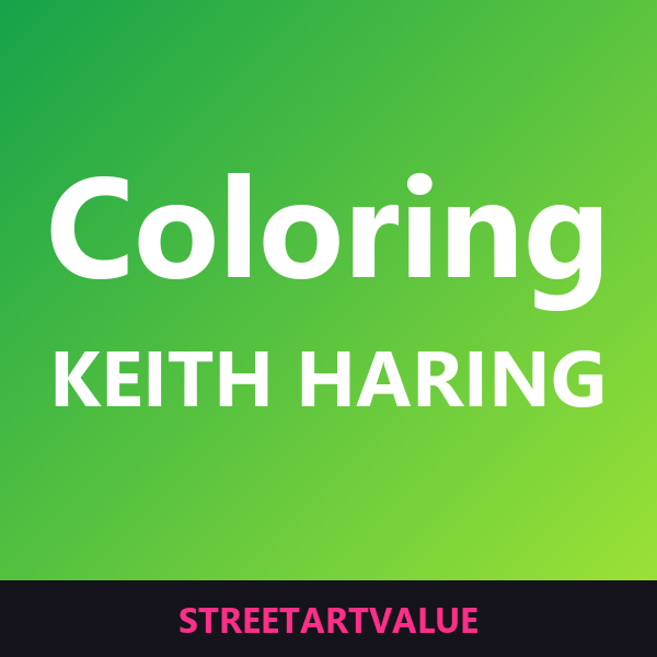 Keith Haring coloring books on Amazon