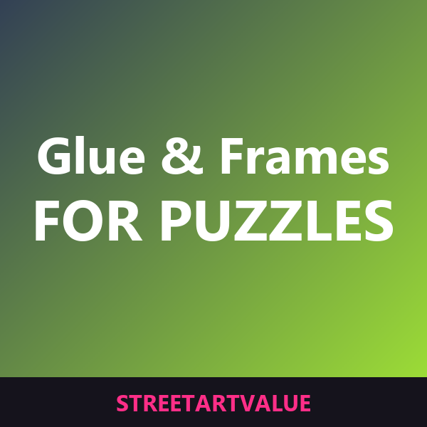 Puzzle glue & frames on Amazon