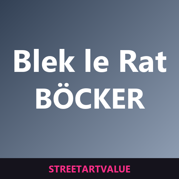 Blek le Rat-böcker: böcker och tillbehör om gatukonst på Amazon