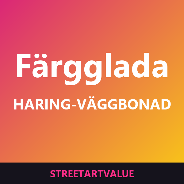Färgglada Haring-väggbonader: böcker och tillbehör om gatukonst på Amazon