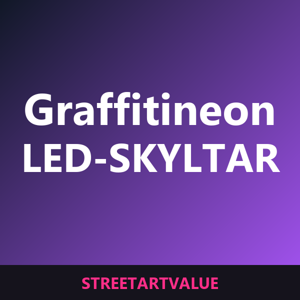 Graffiti-neonskyltar på Amazon
