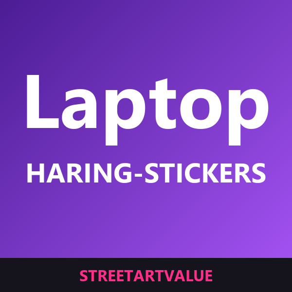 Keith Haring-klistermärken för laptop på Amazon