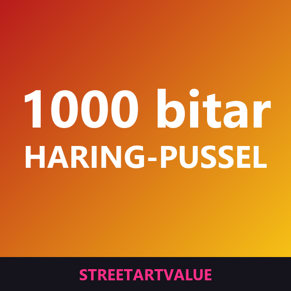 Haring-pussel med 1000 bitar: böcker och tillbehör om gatukonst på Amazon