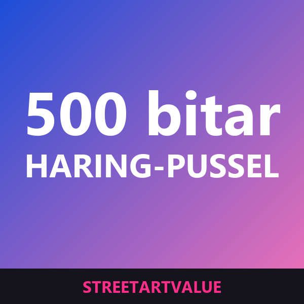 Haring-pussel med 500 bitar: böcker och tillbehör om gatukonst på Amazon