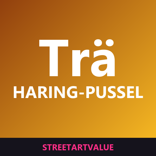 Haring-pussel i trä: böcker och tillbehör om gatukonst på Amazon