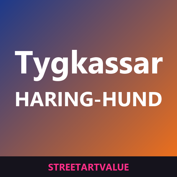 Keith Haring-tygkassar med hund på Amazon