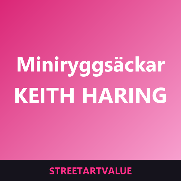Keith Haring-miniryggsäckar: böcker och tillbehör om gatukonst på Amazon