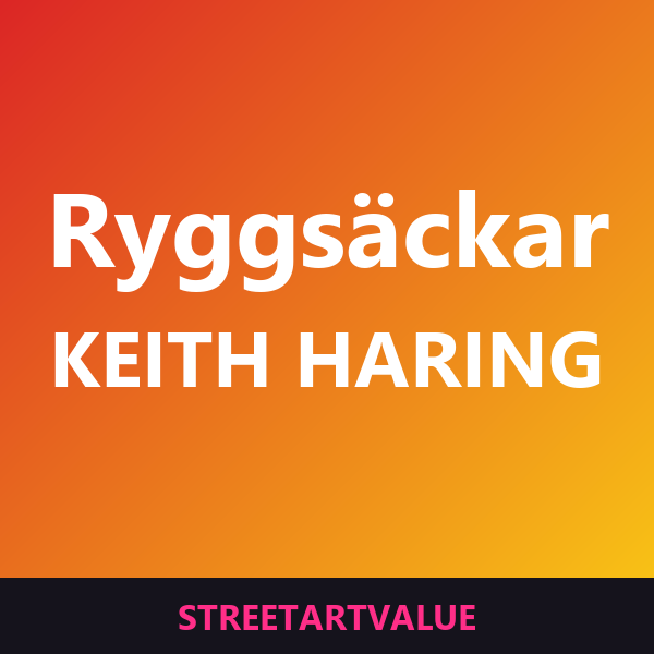 Keith Haring-ryggsäckar: böcker och tillbehör om gatukonst på Amazon
